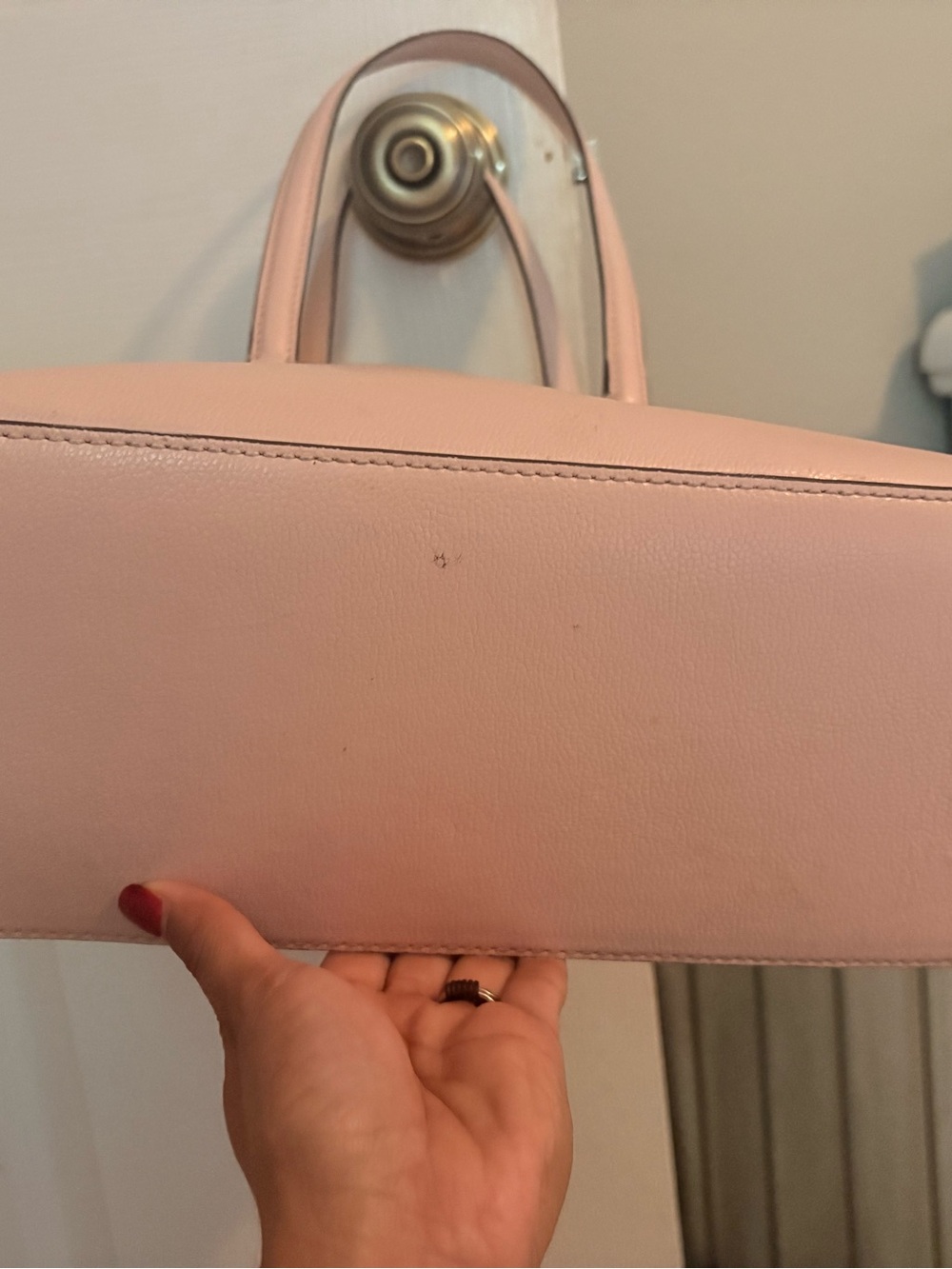 kate spade pale pink leather satchel - Picture 2 of 3